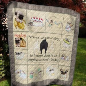 Pugdog Quilt Blanket  Quilt